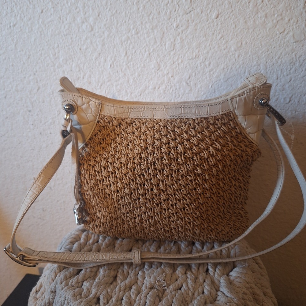 Brighton Stylish Tan and Cream Woven Women's Bag